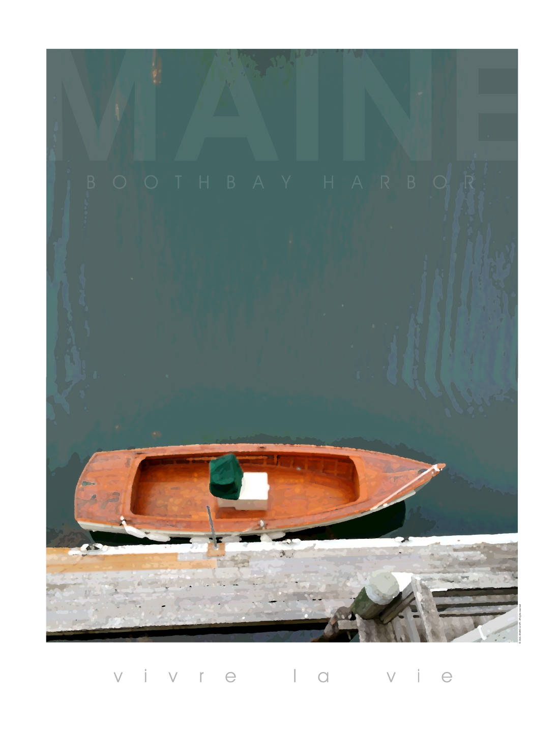 Maine Boothbay Harbor poster