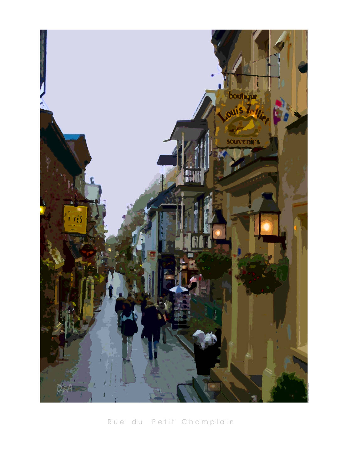 Rue du Petit Champlain poster